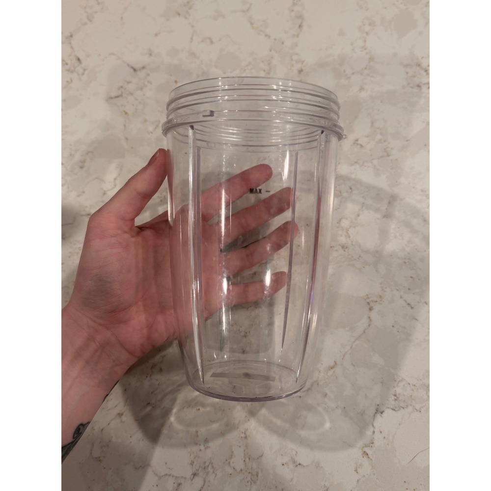 NutriBullet 24oz Tall Cup Replacement Jar‎ Clear Plastic Blender Smoothie Cup
